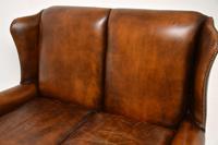 Georgian Style Leather Wing Back Sofa c.1960 (11 of 12) Georgian Style Leather Wing Back Sofa c.1960 (11 of 12)
