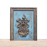 Rare 18th Century Lead Coat of Arms