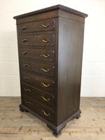 Early 20th Century Antique Oak Narrow Chest of Drawers (6 of 11) Early 20th Century Antique Oak Narrow Chest of Drawers (6 of 11)