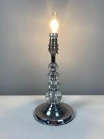 English Art Deco Chrome And Glass Table Lamp; Rewired & PAT Tested (9 of 9) English Art Deco Chrome And Glass Table Lamp; Rewired & PAT Tested (9 of 9)