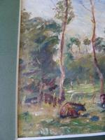Ascribed To / Circle of Camille Pissarro ,Watercolour "Rural Scene in Eragny "? (7 of 8) Ascribed To / Circle of Camille Pissarro ,Watercolour "Rural Scene in Eragny "? (7 of 8)