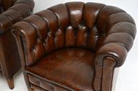 Pair of Antique Swedish Leather Chesterfield Armchairs (5 of 12) Pair of Antique Swedish Leather Chesterfield Armchairs (5 of 12)