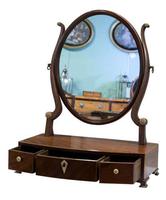 Georgian Oval Mahogany Dressing Table Mirror (2 of 8) Georgian Oval Mahogany Dressing Table Mirror (2 of 8)