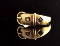 Victorian 18ct Gold Buckle Ring, Sapphire & Diamond (8 of 14) Victorian 18ct Gold Buckle Ring, Sapphire & Diamond (8 of 14)