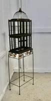Wooden Canary Birdcage on Stand (3 of 6) Wooden Canary Birdcage on Stand (3 of 6)