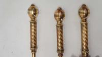 Three piece Victorian 27" Brass Fire Irons or Companion se plus Andirons (10 of 15) Three piece Victorian 27" Brass Fire Irons or Companion se plus Andirons (10 of 15)