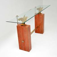 1970's Vintage Marble / Brass / Glass Console Table (4 of 12) 1970's Vintage Marble / Brass / Glass Console Table (4 of 12)