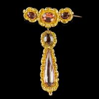Antique Georgian Brooch & Earring Set 18ct Gold Pink Quartz + Paste Circa 1800 Boxed (4 of 11) Antique Georgian Brooch & Earring Set 18ct Gold Pink Quartz + Paste Circa 1800 Boxed (4 of 11)