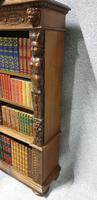 Outstanding Carved Oak Open Library Bookcase (10 of 16) Outstanding Carved Oak Open Library Bookcase (10 of 16)