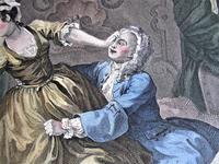 William Hogarth, Pair of Original Prints, Later Hand Colour, Before and After Engraved 1736 (4 of 10) William Hogarth, Pair of Original Prints, Later Hand Colour, Before and After Engraved 1736 (4 of 10)