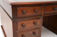 Antique Victorian Mahogany Leather Top Partners Desk (4 of 12) Antique Victorian Mahogany Leather Top Partners Desk (4 of 12)