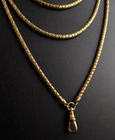 Victorian Snake Link Guard Chain, Muff Chain Necklace (11 of 12) Victorian Snake Link Guard Chain, Muff Chain Necklace (11 of 12)