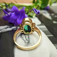 Vintage 18ct Gold Green Tourmaline & Diamond Dress Ring (7 of 13) Vintage 18ct Gold Green Tourmaline & Diamond Dress Ring (7 of 13)