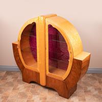 Walnut and Maple Art Deco Display Cabinet (2 of 9) Walnut and Maple Art Deco Display Cabinet (2 of 9)
