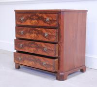 19th Century Continental Flame Mahogany Chest of Drawers (11 of 12) 19th Century Continental Flame Mahogany Chest of Drawers (11 of 12)