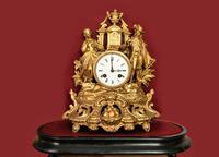 Lovely 1860’s French Spelter Striking Figurine Mantel Clock by Japy Frères (5 of 7) Lovely 1860’s French Spelter Striking Figurine Mantel Clock by Japy Frères (5 of 7)