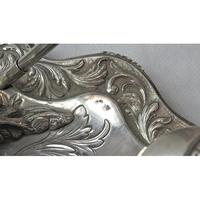Impressive Sterling Silver Inkwell, approximately 42 x 21cm. (5 of 7) Impressive Sterling Silver Inkwell, approximately 42 x 21cm. (5 of 7)