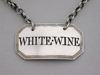 George III Silver Wine Label 'White-Wine' by Phipps & Robinson, London, 1806 (3 of 6) George III Silver Wine Label 'White-Wine' by Phipps & Robinson, London, 1806 (3 of 6)