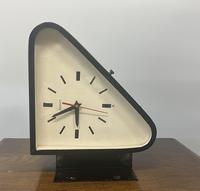 Reclaimed Double-dial Triangular Ships Metal Wall Clock by Seiko