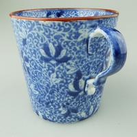 Pearlware Pottery Blue & White Transferware Loving Cup & Saucer c.1810 (4 of 8) Pearlware Pottery Blue & White Transferware Loving Cup & Saucer c.1810 (4 of 8)