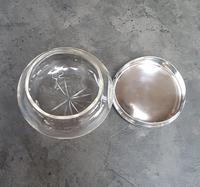 Sterling Silver Topped Star Cut Glass Dressing Table Jar (3 of 4) Sterling Silver Topped Star Cut Glass Dressing Table Jar (3 of 4)
