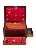 Mid 19th Century Rosewood Vanity Case Inlaid with Brass Edging (8 of 8) Mid 19th Century Rosewood Vanity Case Inlaid with Brass Edging (8 of 8)