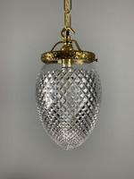 Edwardian Cut Glass Crystal Pendant Ceiling Light, Rewired (6 of 6) Edwardian Cut Glass Crystal Pendant Ceiling Light, Rewired (6 of 6)