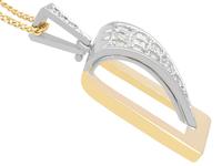 1.05ct Diamond & 18ct Gold Pendant - Vintage c.1960 (6 of 12) 1.05ct Diamond & 18ct Gold Pendant - Vintage c.1960 (6 of 12)