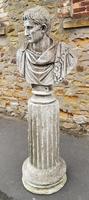 Large Composite Stone Statue On Column - Julius Cesar (2 of 11) Large Composite Stone Statue On Column - Julius Cesar (2 of 11)