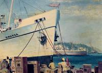 Aft: Colin Verity Large Cruise Ship 'DWARKA' Print on Canvas Pic (10 of 13) Aft: Colin Verity Large Cruise Ship 'DWARKA' Print on Canvas Pic (10 of 13)