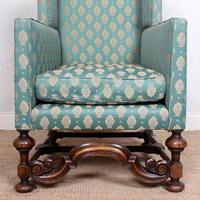 Lounge Chair Armchair Walnut Wingback Edwardian (10 of 12) Lounge Chair Armchair Walnut Wingback Edwardian (10 of 12)