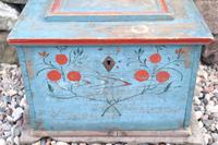 Swedish 'folk art' original blue paint box from hälsingland region, 1847. (17 of 26) Swedish 'folk art' original blue paint box from hälsingland region, 1847. (17 of 26)