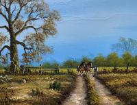 Original 1960s Vintage Antique Country Equestrian Farming Landscape Oil Painting (4 of 11) Original 1960s Vintage Antique Country Equestrian Farming Landscape Oil Painting (4 of 11)