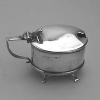 Solid Silver Oval Mustard & Liner Birmingham c.1920 (3 of 6) Solid Silver Oval Mustard & Liner Birmingham c.1920 (3 of 6)