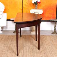 Georgian Demi Lune Console Table Mahogany Carved Hall Table (4 of 5) Georgian Demi Lune Console Table Mahogany Carved Hall Table (4 of 5)