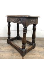 Antique Oak Joint Stool with Carved Detail (8 of 13) Antique Oak Joint Stool with Carved Detail (8 of 13)