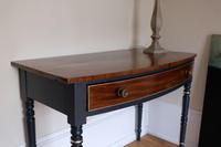 Antique Mahogany Bow fronted painted table Late Victorian (9 of 11) Antique Mahogany Bow fronted painted table Late Victorian (9 of 11)