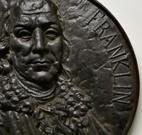 19th Century Cast Iron Bust Portrait Plaque of Benjamin Franklin (6 of 8) 19th Century Cast Iron Bust Portrait Plaque of Benjamin Franklin (6 of 8)