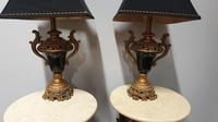 Pair of Gilt & Black Table Lamps (3 of 6) Pair of Gilt & Black Table Lamps (3 of 6)