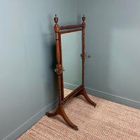 Elegant Regency Mahogany Antique Cheval Mirror (5 of 6) Elegant Regency Mahogany Antique Cheval Mirror (5 of 6)