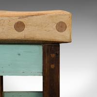 Antique Butcher's Chopping Block, Beech, Teak, Work Bench, Kitchen Island, Table (4 of 11) Antique Butcher's Chopping Block, Beech, Teak, Work Bench, Kitchen Island, Table (4 of 11)