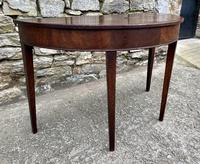 Georgian Mahogany Demi Lune D-End Console Table (10 of 14) Georgian Mahogany Demi Lune D-End Console Table (10 of 14)