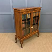 Burr Walnut 2 Door Glazed Bookcase (14 of 15) Burr Walnut 2 Door Glazed Bookcase (14 of 15)