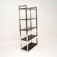 1970's Vintage Rosewood & Chrome Bookcase by Pieff (7 of 9) 1970's Vintage Rosewood & Chrome Bookcase by Pieff (7 of 9)