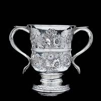 Georgian Solid Silver Loving Cup / Two Handled Cup - London 1748 (24 of 28) Georgian Solid Silver Loving Cup / Two Handled Cup - London 1748 (24 of 28)