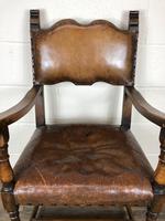 Set of Four Antique Leather Armchairs (5 of 16) Set of Four Antique Leather Armchairs (5 of 16)