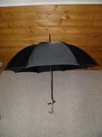 Antique Solid Silver Intricate Detailed Handled Umbrella W/Black Canopy "A.J.H" (10 of 18) Antique Solid Silver Intricate Detailed Handled Umbrella W/Black Canopy "A.J.H" (10 of 18)