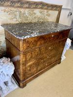 19th Century French Burr Walnut Commode with Marble Top (6 of 9) 19th Century French Burr Walnut Commode with Marble Top (6 of 9)