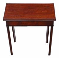 Georgian 18th Century Cuban Mahogany Folding Tea Table / Console Table (2 of 4) Georgian 18th Century Cuban Mahogany Folding Tea Table / Console Table (2 of 4)