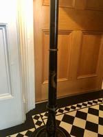 Antique Chinoiserie Black Lacquered, Hand Painted Floor Lamp with Shade (4 of 10) Antique Chinoiserie Black Lacquered, Hand Painted Floor Lamp with Shade (4 of 10)